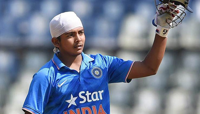 Prithvi Shaw picked up jersey number 