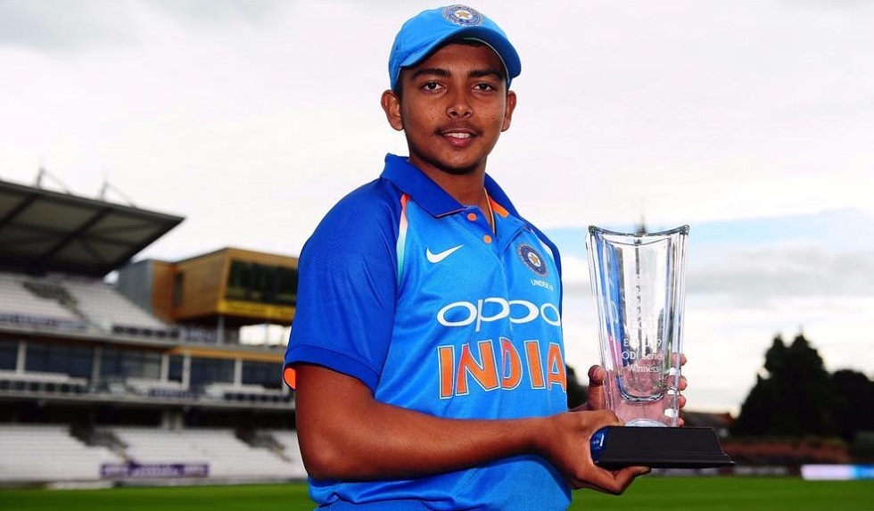 Prithvi Shaw picked up jersey number 