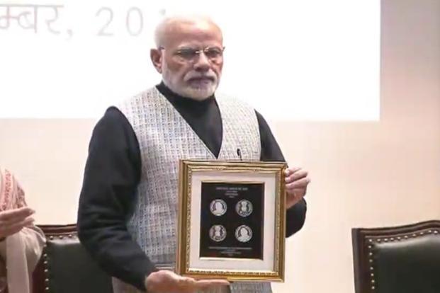 Modi-launches-100-Rs-coin