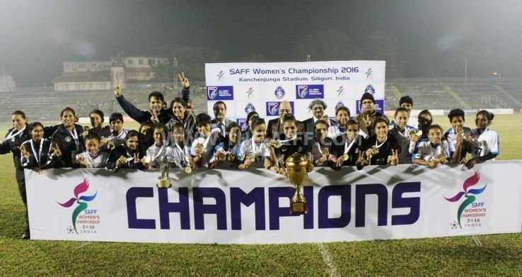 Indian Women football team won SAFF championship