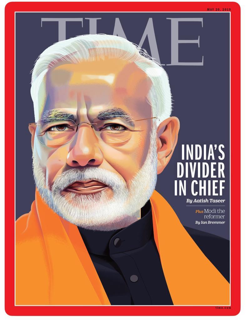 Modi on Times cover