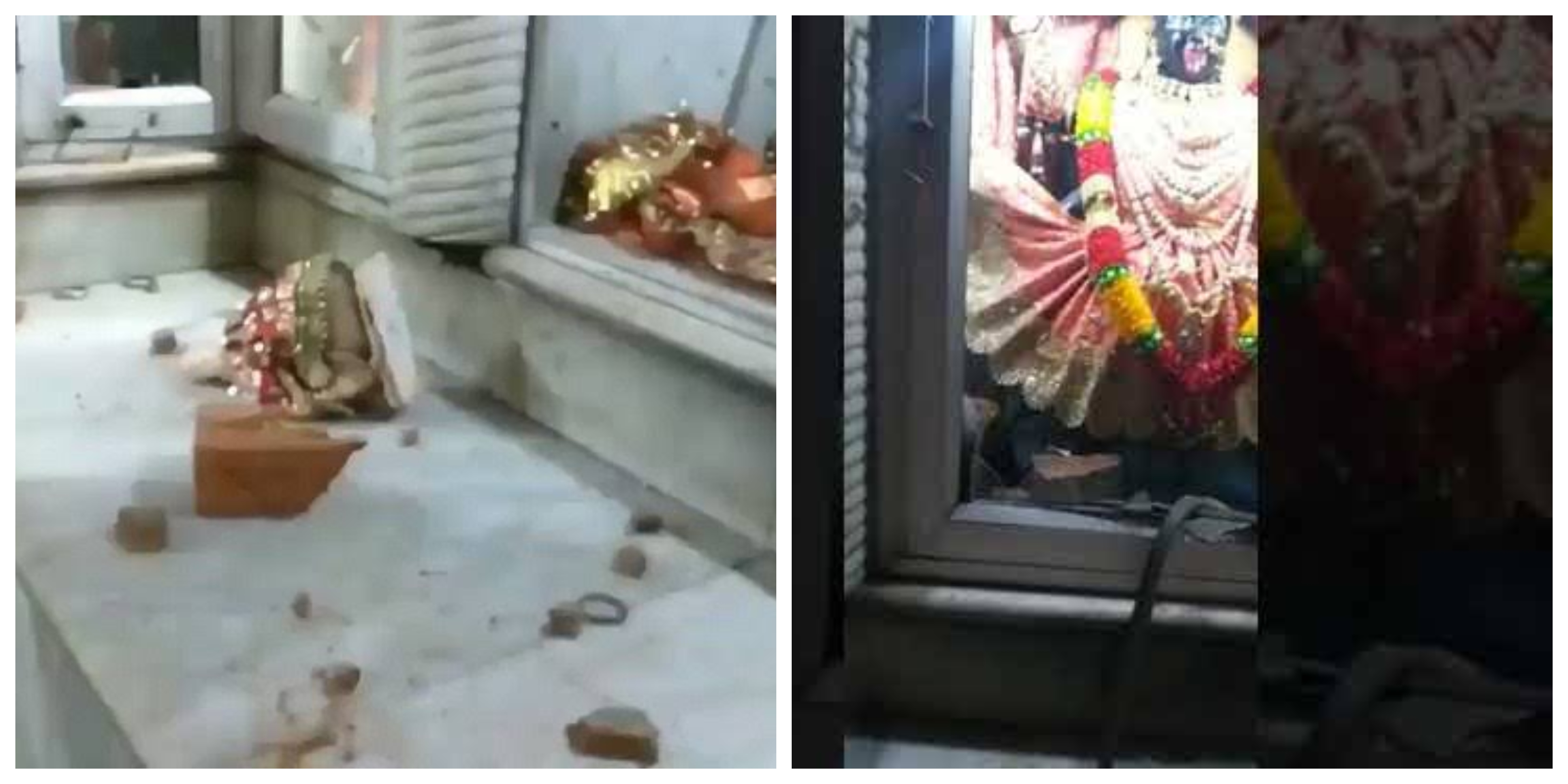 Muslim mobs vendalised durga temple in chandni chowk