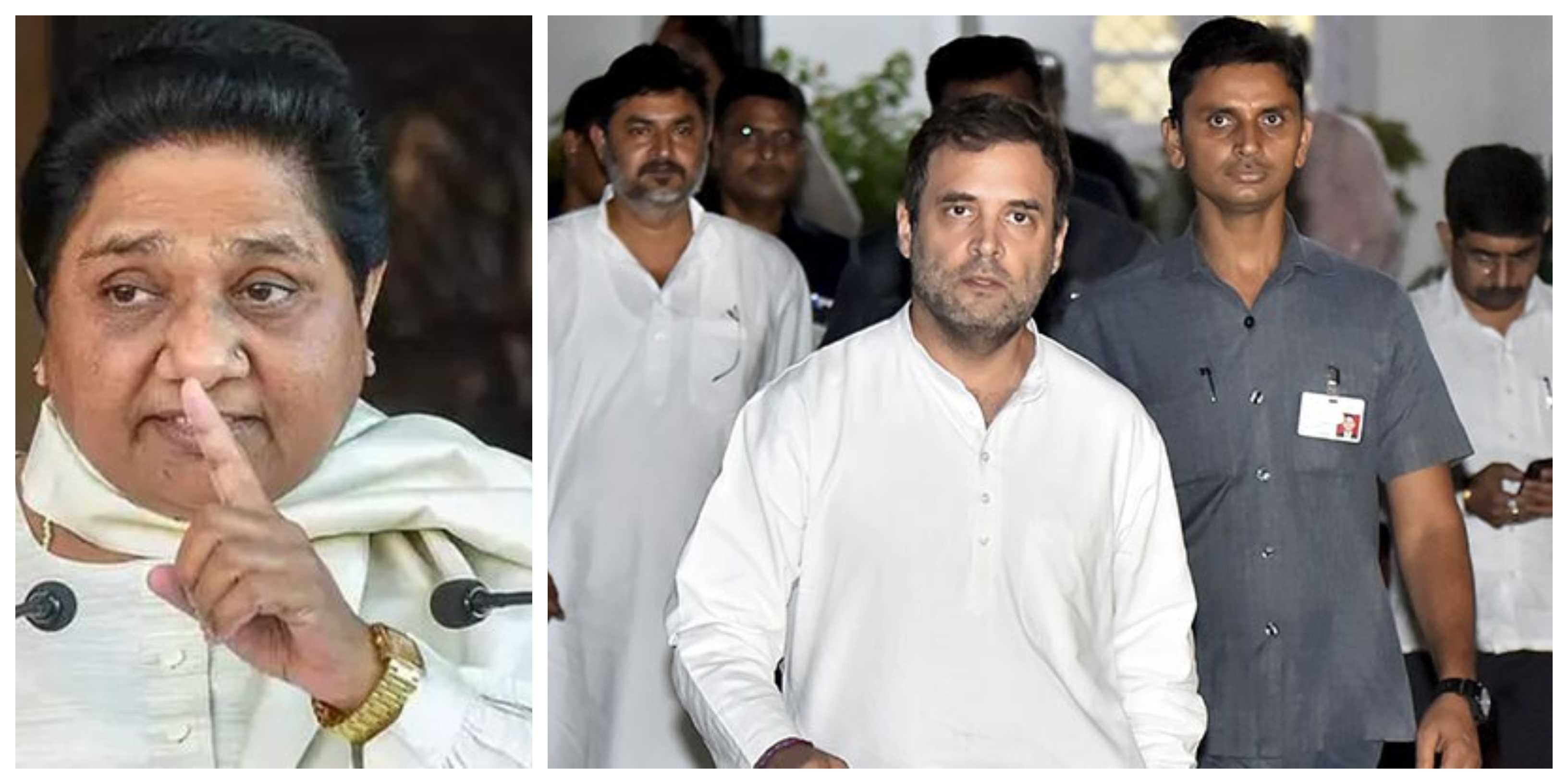 Rahul Gandhi and Mayawati