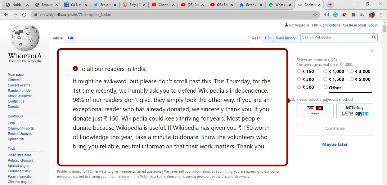 Wikipedia going out of funds