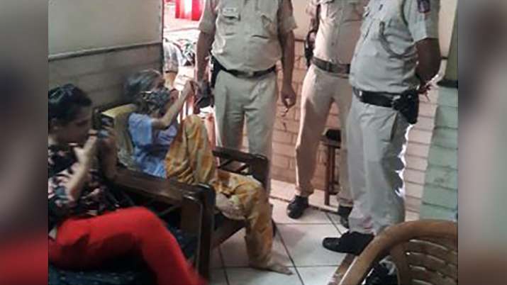 delhi cops rescued old lady