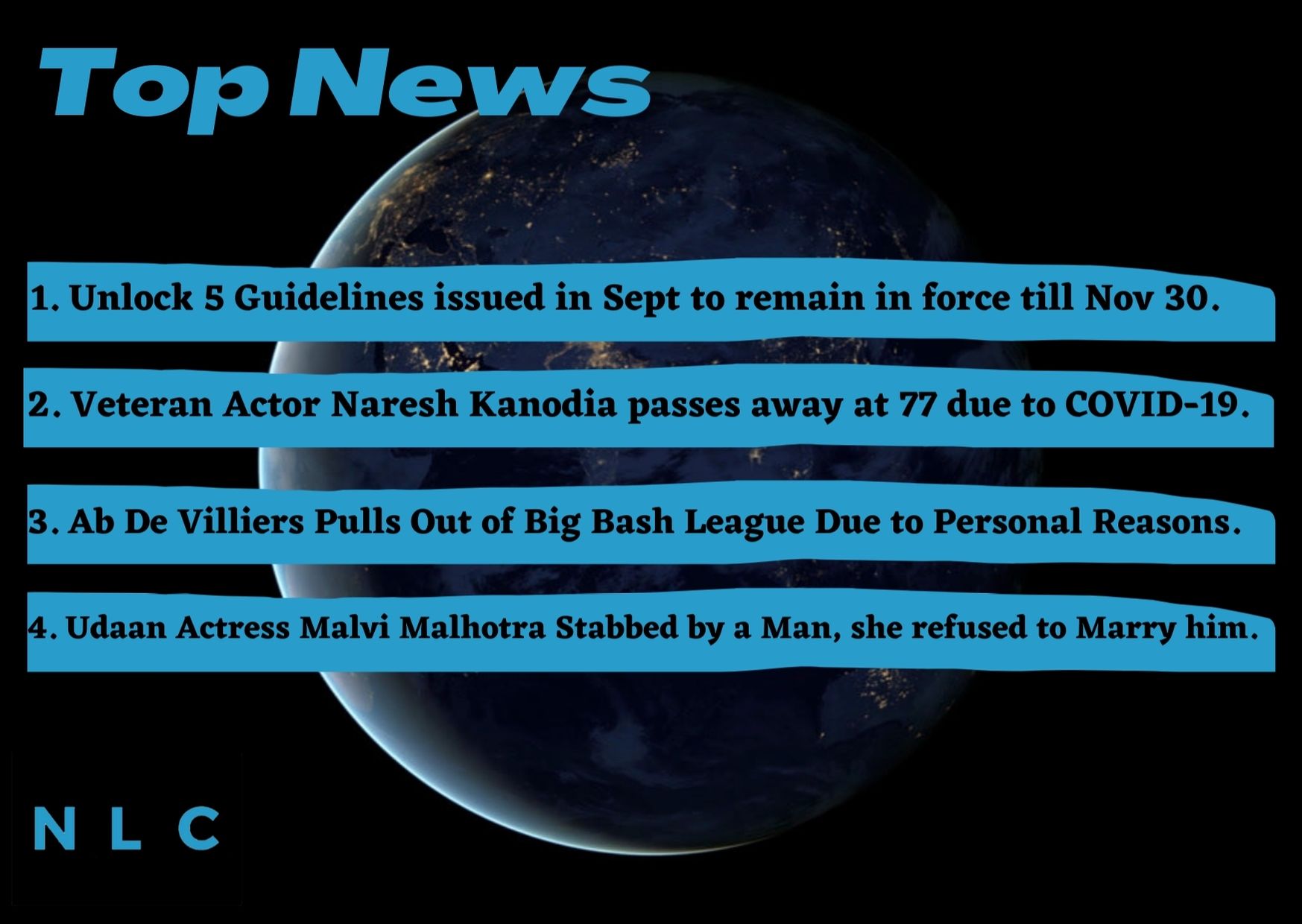 NLC Top 5: Check out Today’s Top News Headlines and Latest News from all around the globe