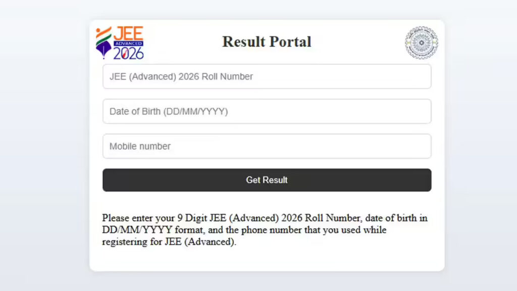 Current image: JEE Advanced Results 2026 Out: Shubham Kumar Secures AIR 1 With 330 Marks; Over 56,000 Candidat