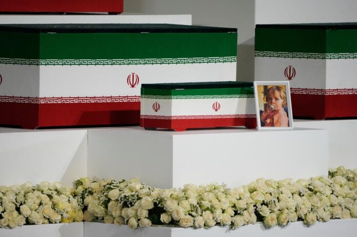 Khamenei funeral live Tehran airspace closed 2026